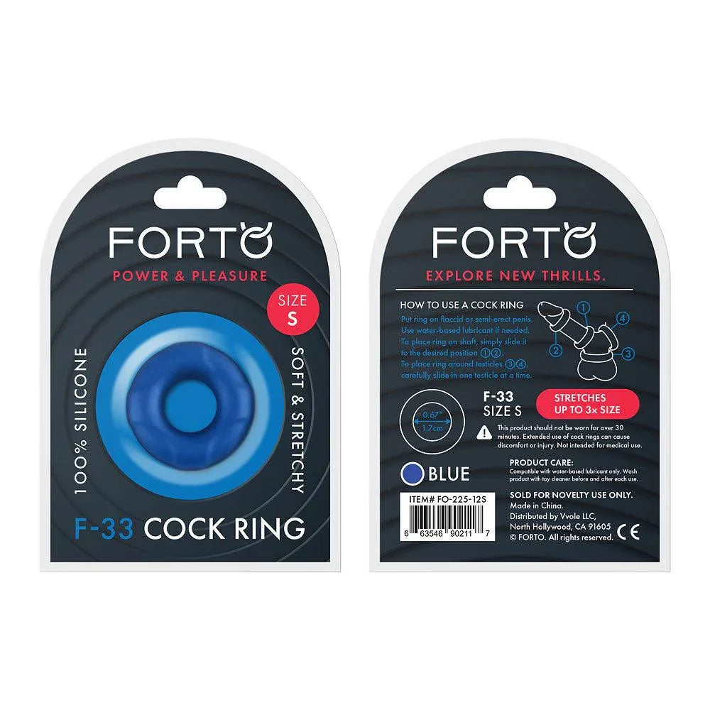 Forto F-33 Liquid Silicone Cockring - Buy At Luxury Toy X - Free 3-Day Shipping