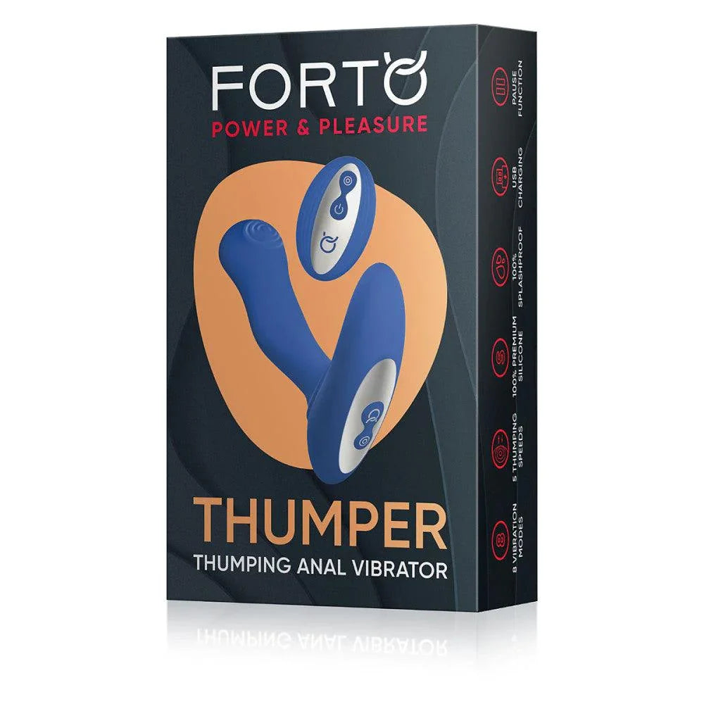 Forto Thumper Rechargeable Remote-Controlled Silicone Thumping Anal Vibrator - Buy At Luxury Toy X - Free 3-Day Shipping