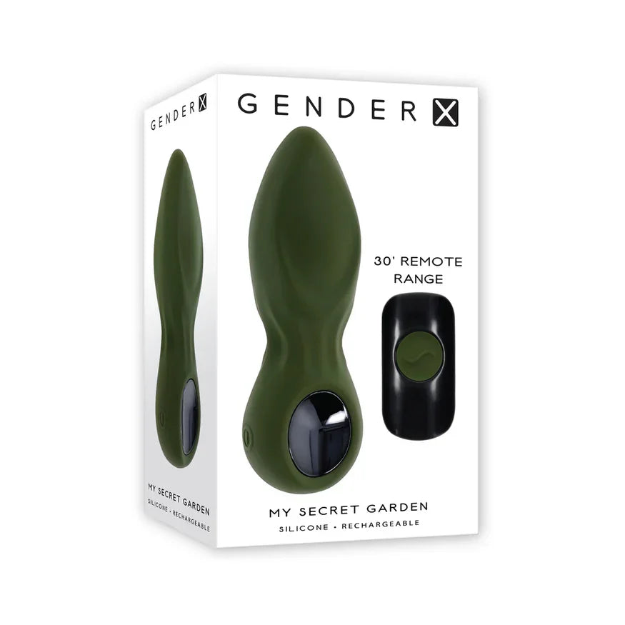 secret anal plug Gender X My Secret Garden Rechargeable Silicone Anal Plug with Remote