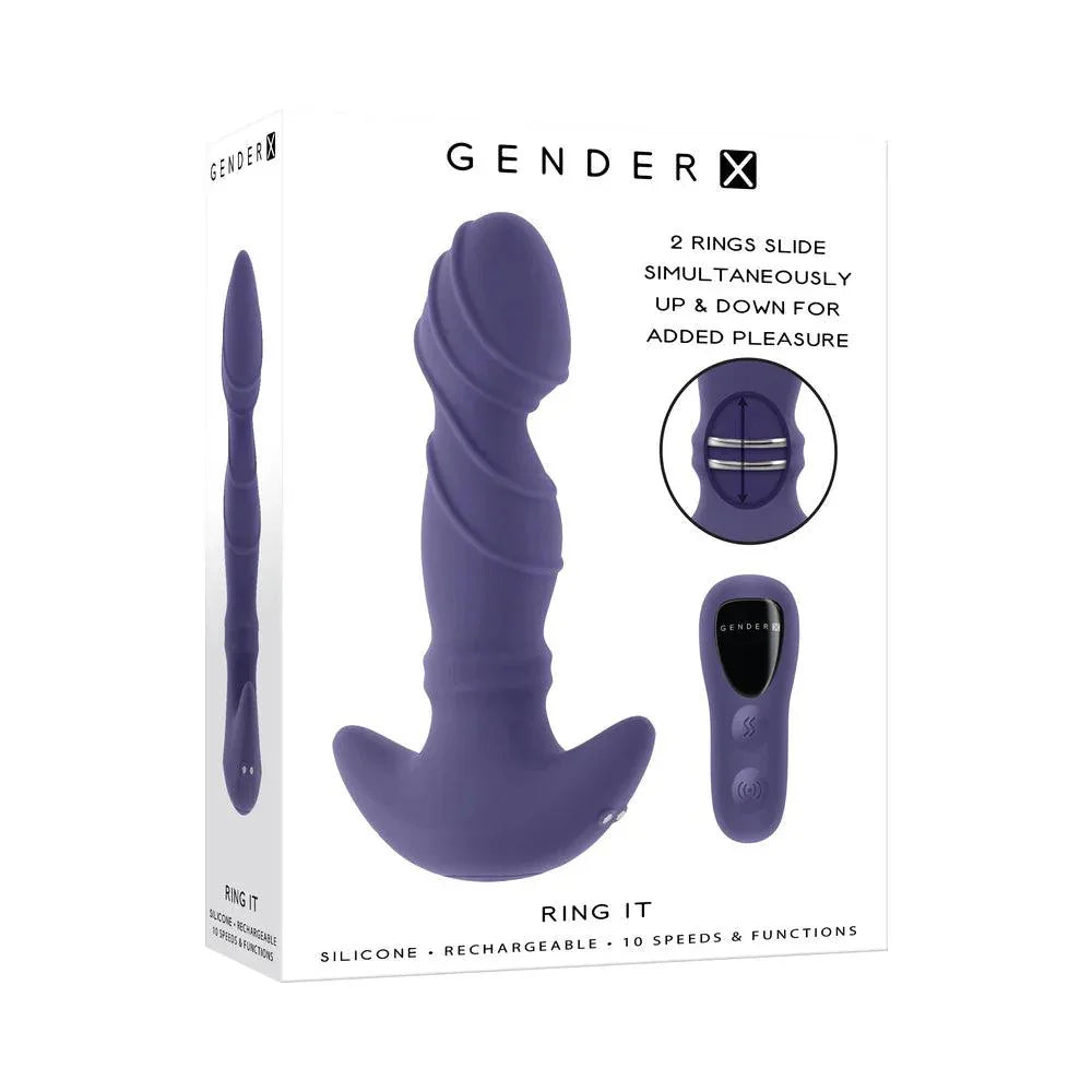 Gender X Ring It Rechargeable Silicone Remote Vibrator - Buy At Luxury Toy X - Free 3-Day Shipping