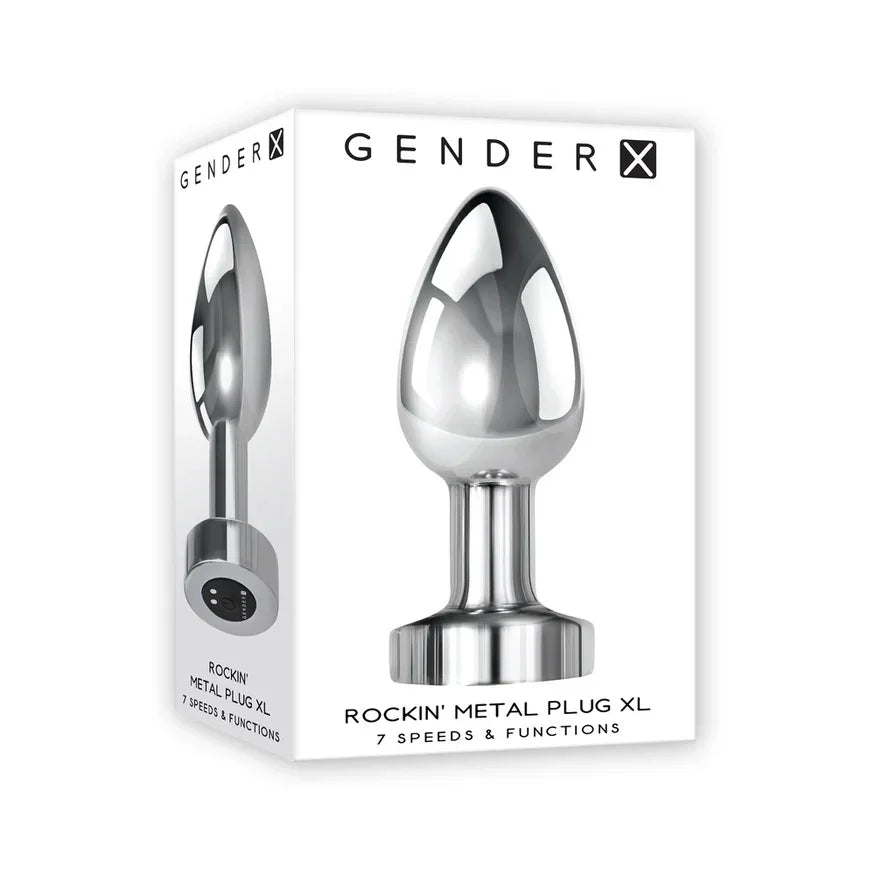 Gender X Rockin Rechargeable Metal Plug - XLarge - Buy At Luxury Toy X - Free 3-Day Shipping