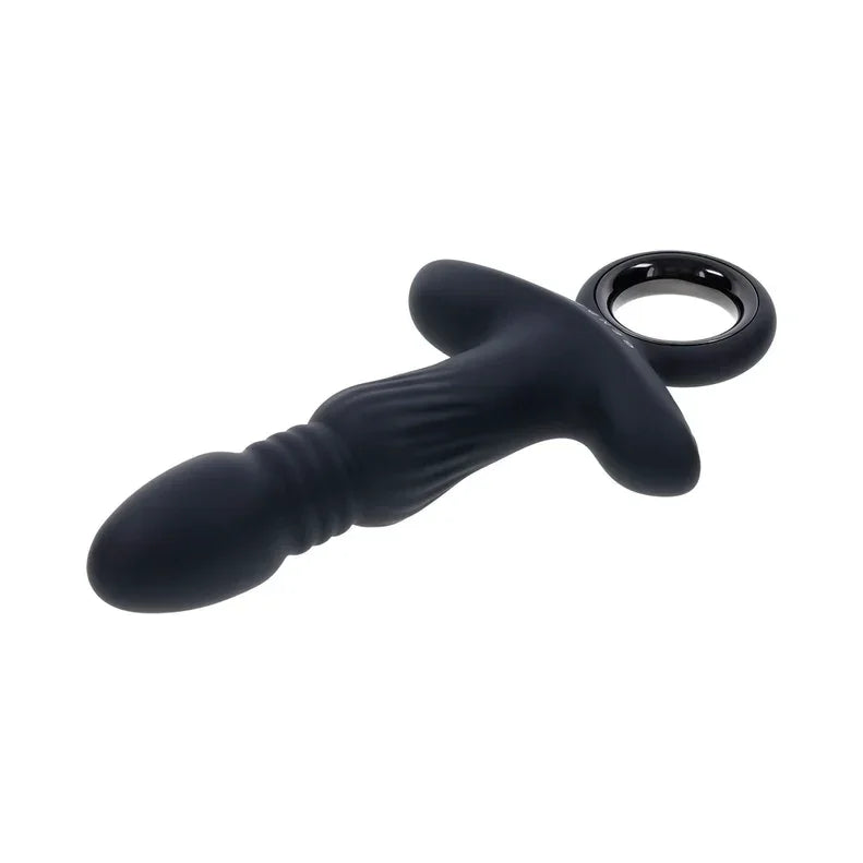 Gender X Slayer Rechargeable Silicone Thrusting Anal Vibrator - Buy At Luxury Toy X - Free 3-Day Shipping