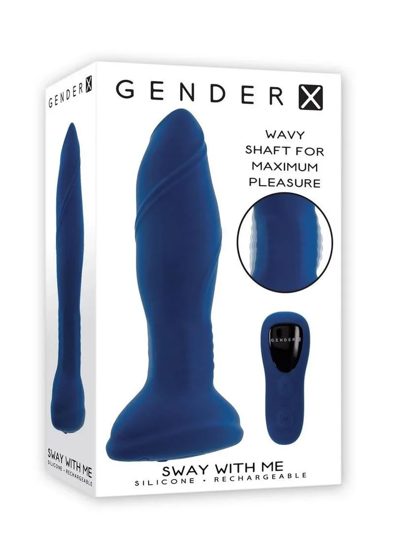 Gender X Sway with Me Rechargeable Silicone Anal Plug with Remote Control - Buy At Luxury Toy X - Free 3-Day Shipping