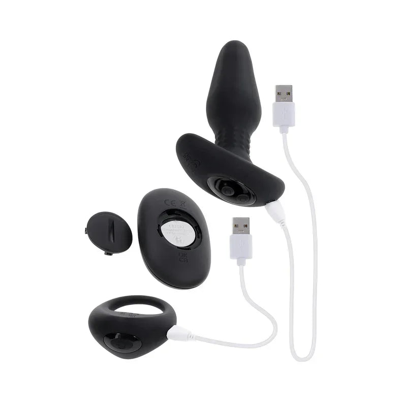Gender X Teamwork Rechargeable Silicone Anal Plug with Remote Control - Buy At Luxury Toy X - Free 3-Day Shipping
