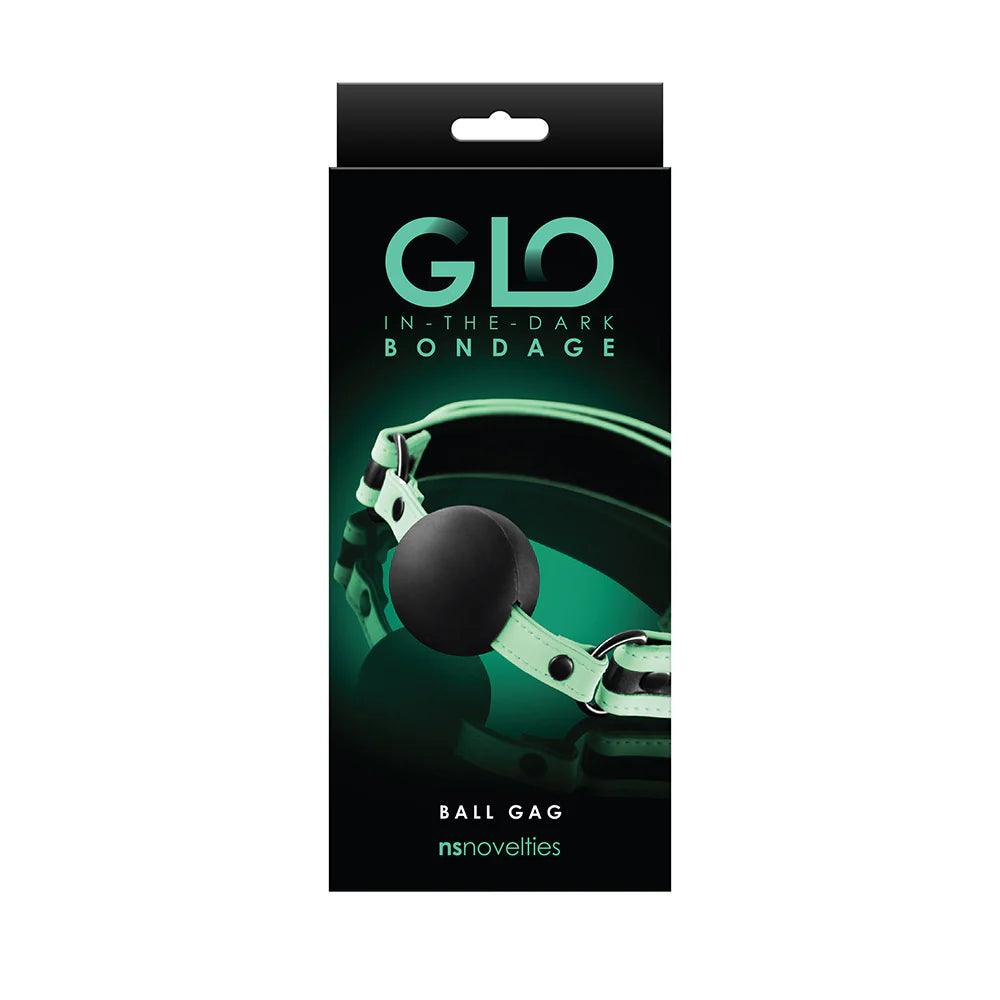 Glo Bondage Ball Gag - Glow In The Dark - Buy At Luxury Toy X - Free 3-Day Shipping