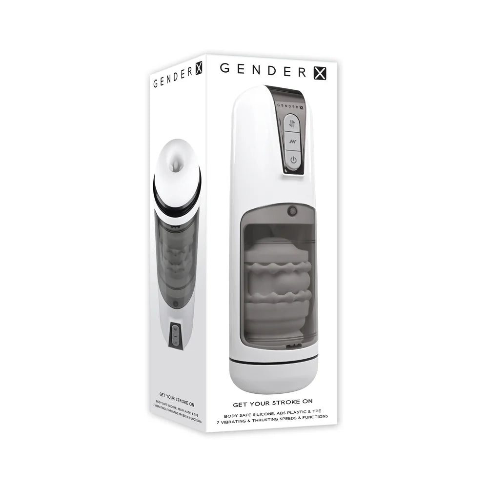 GX Get Your Stroke On Rechargeable Silicone Thrusting Stroker - Buy At Luxury Toy X - Free 3-Day Shipping