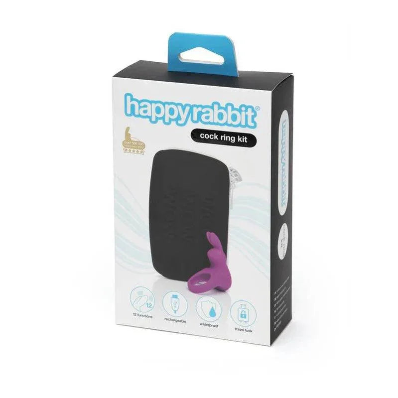 Happy Rabbit 2-Piece Rechargeable Silicone Cockring Kit - Buy At Luxury Toy X - Free 3-Day Shipping