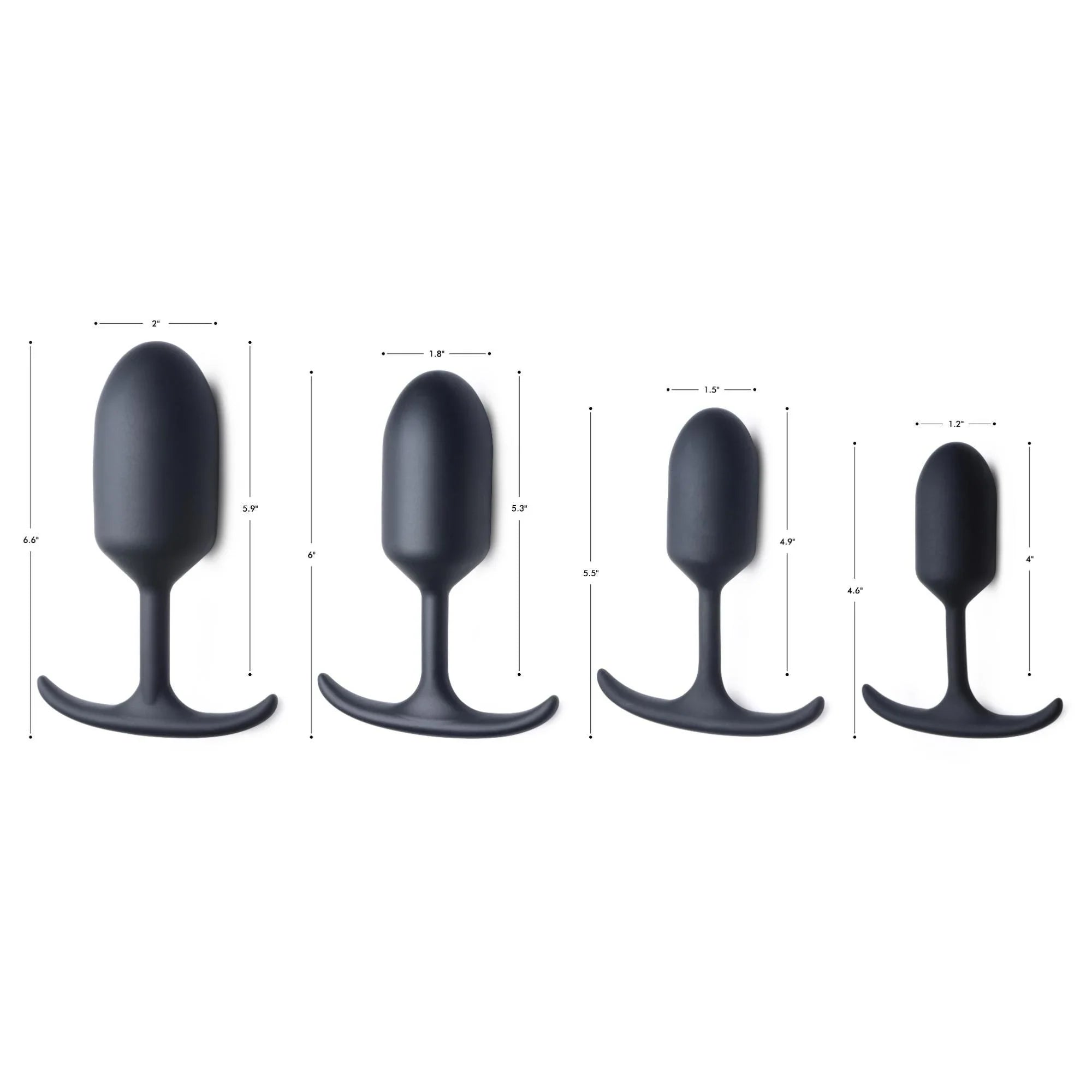 Heavy Hitters Premium Silicone Weighted Anal Plug - Buy At Luxury Toy X - Free 3-Day Shipping