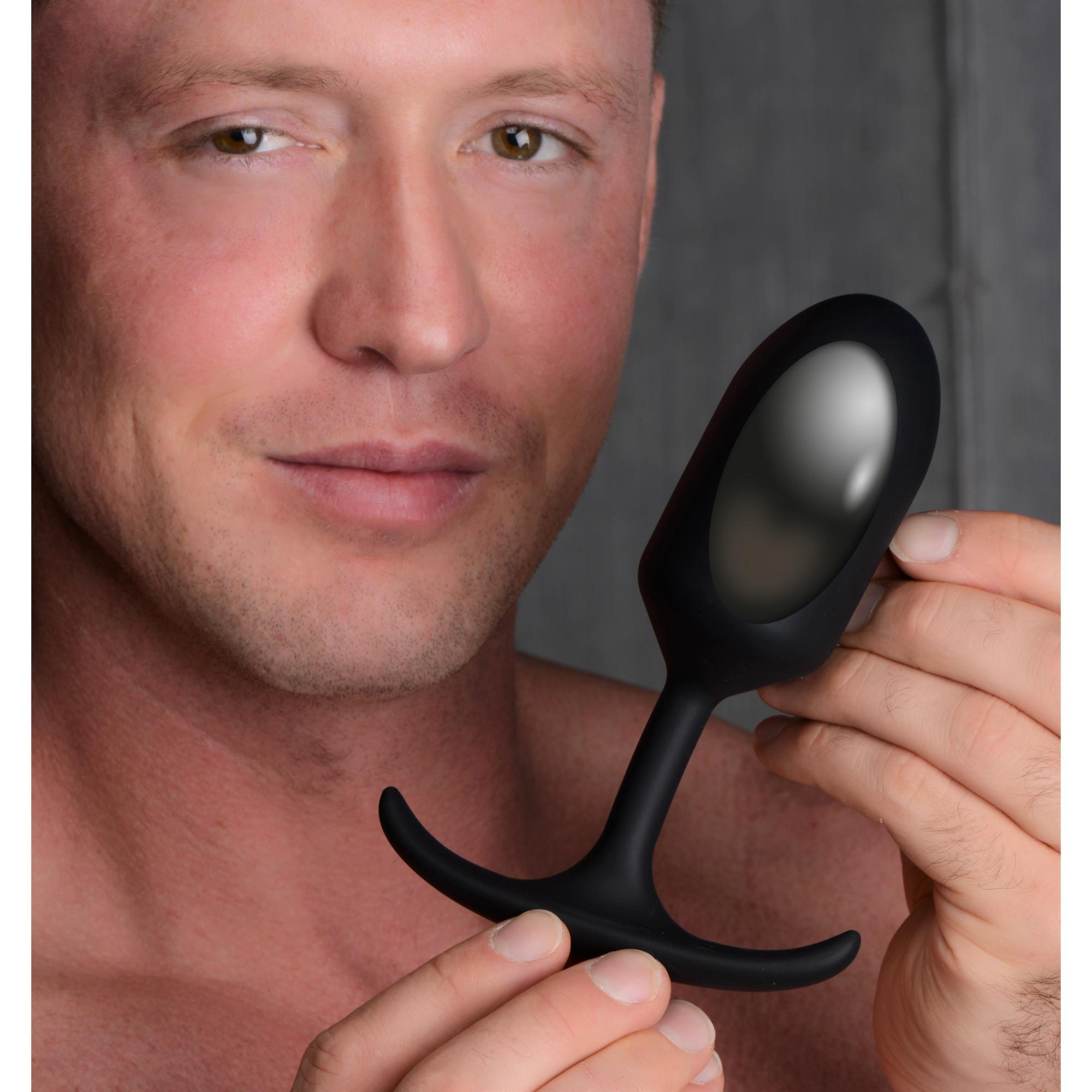 Heavy Hitters Premium Silicone Weighted Prostate Plug - Buy At Luxury Toy X - Free 3-Day Shipping