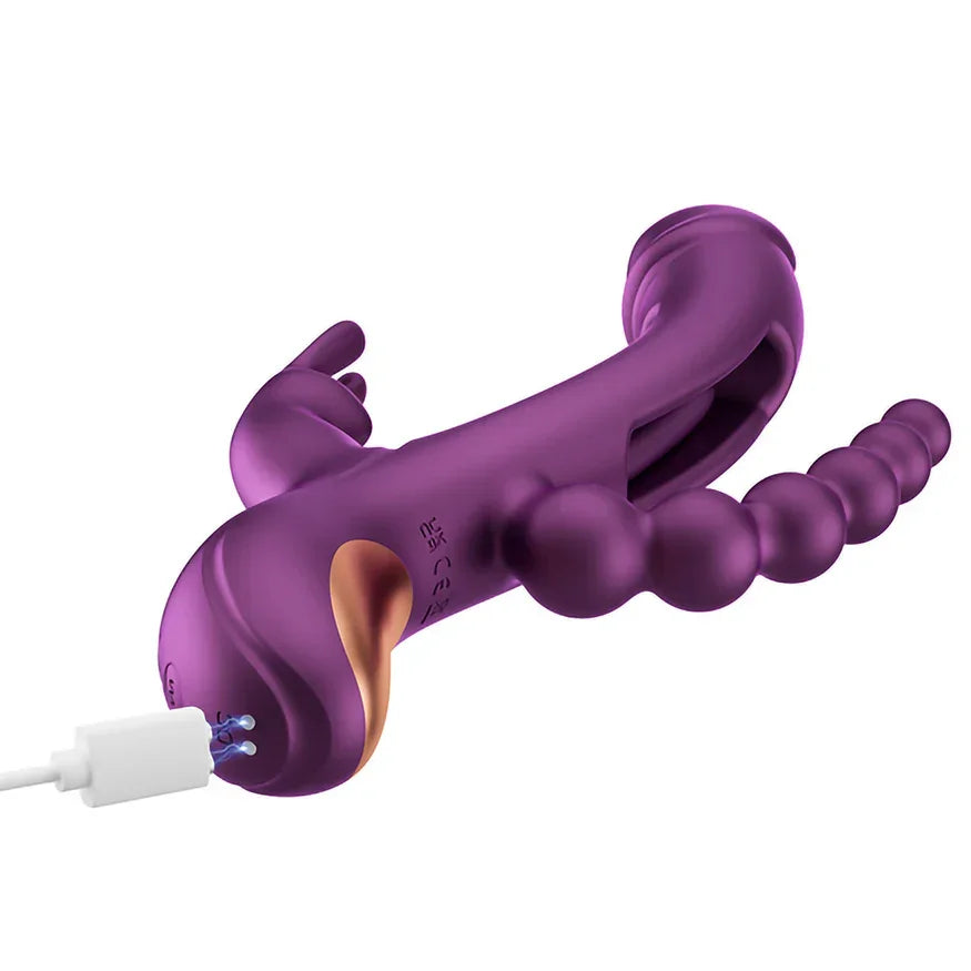 Honey Play Box Trilux Kinky Finger Rabbit Vibrator with Anal Beads - Buy At Luxury Toy X - Free 3-Day Shipping