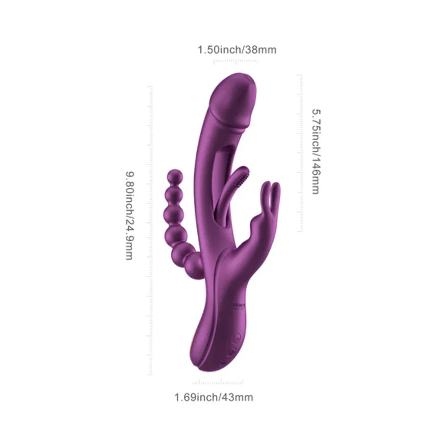 Honey Play Box Trilux Kinky Finger Rabbit Vibrator with Anal Beads - Buy At Luxury Toy X - Free 3-Day Shipping