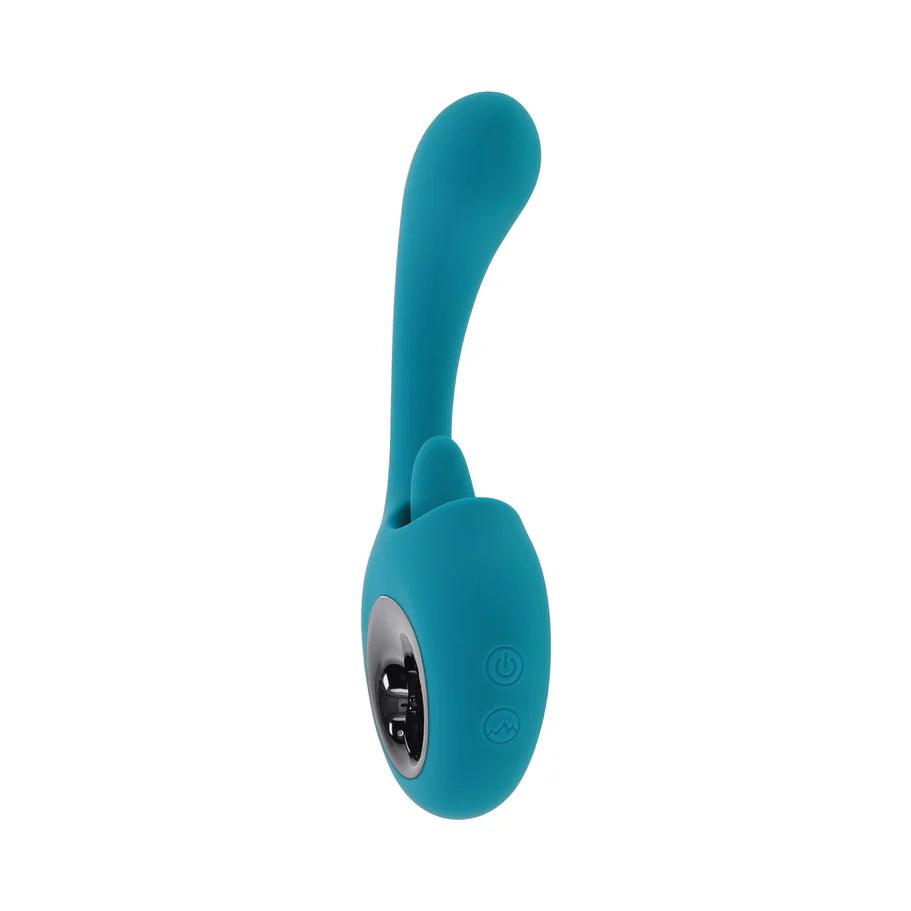How Many Licks Rechargeable Silicone Vibrator with Clitoral Stimulator - Buy At Luxury Toy X - Free 3-Day Shipping