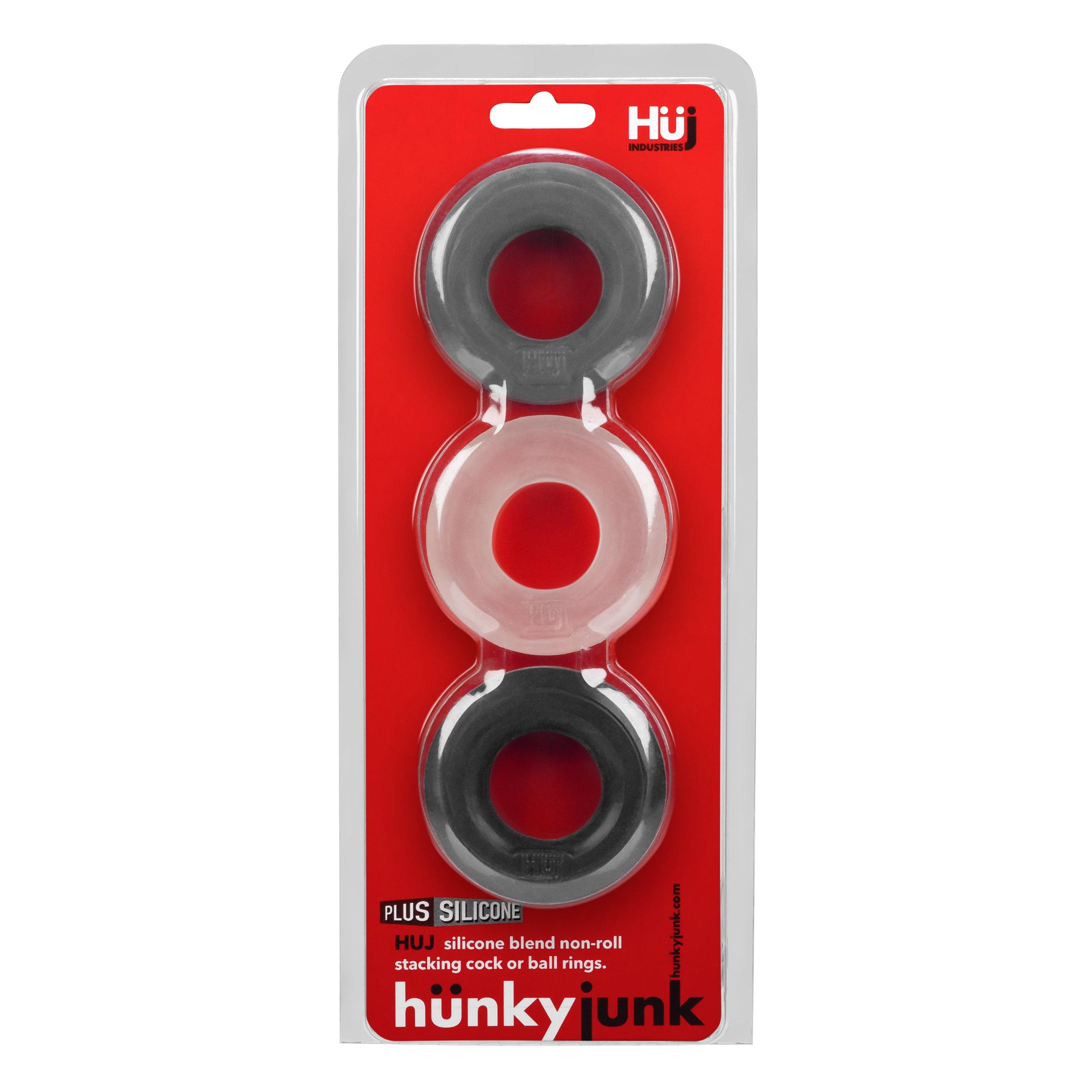 Hunkyjunk 3 C-ring 3-Pack - Buy At Luxury Toy X - Free 3-Day Shipping
