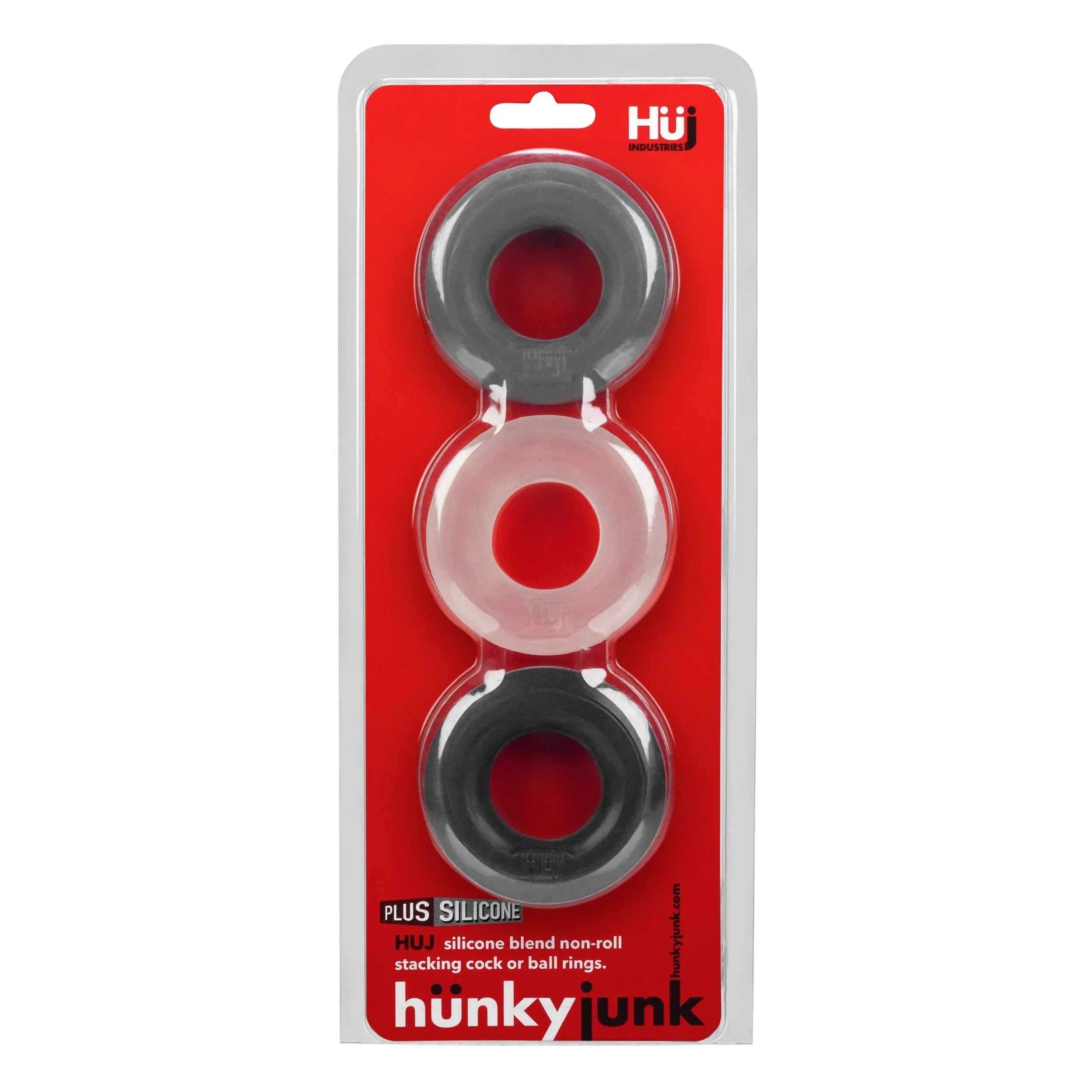 Hunkyjunk 3 C-ring 3-Pack - Buy At Luxury Toy X - Free 3-Day Shipping