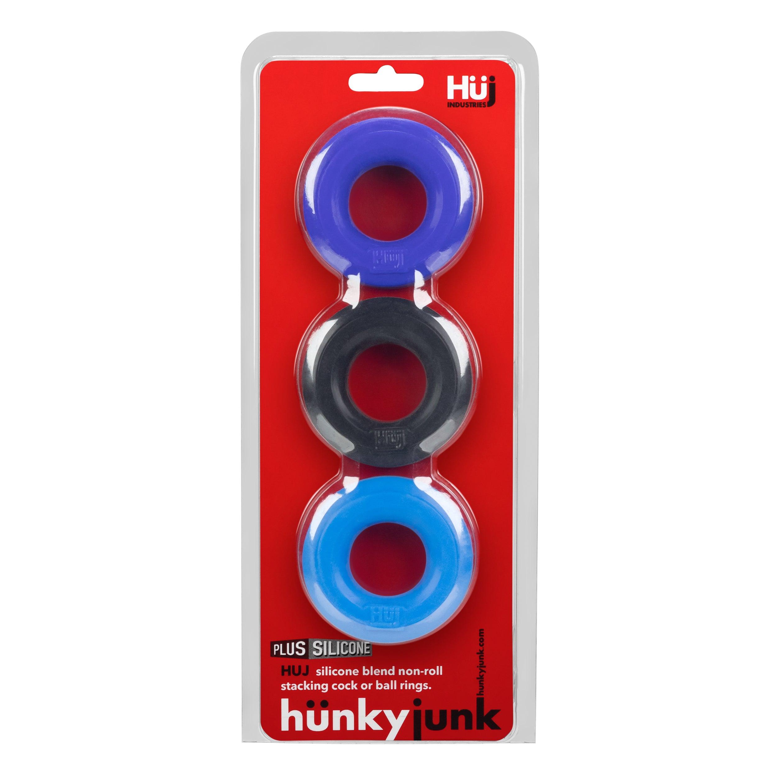 Hunkyjunk 3 C-ring 3-Pack - Buy At Luxury Toy X - Free 3-Day Shipping