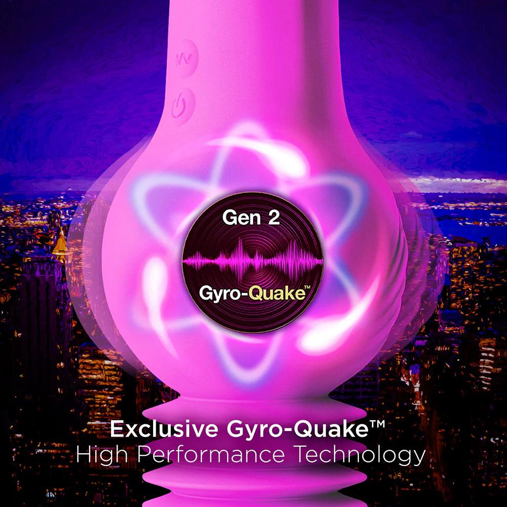 Impressions New York Rechargeable Silicone Gyro-Quake Dildo - Buy At Luxury Toy X - Free 3-Day Shipping