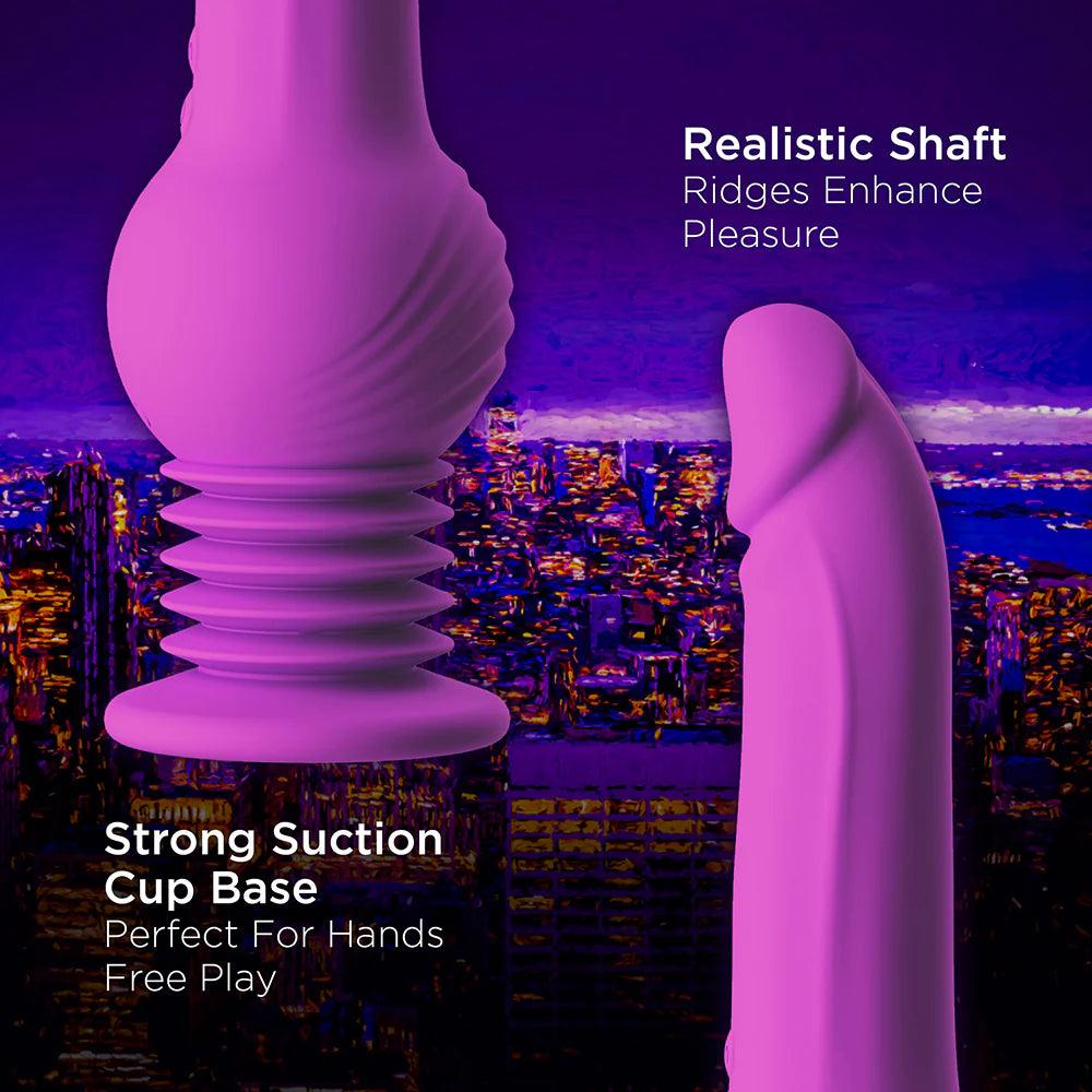 Impressions New York Rechargeable Silicone Gyro-Quake Dildo - Buy At Luxury Toy X - Free 3-Day Shipping
