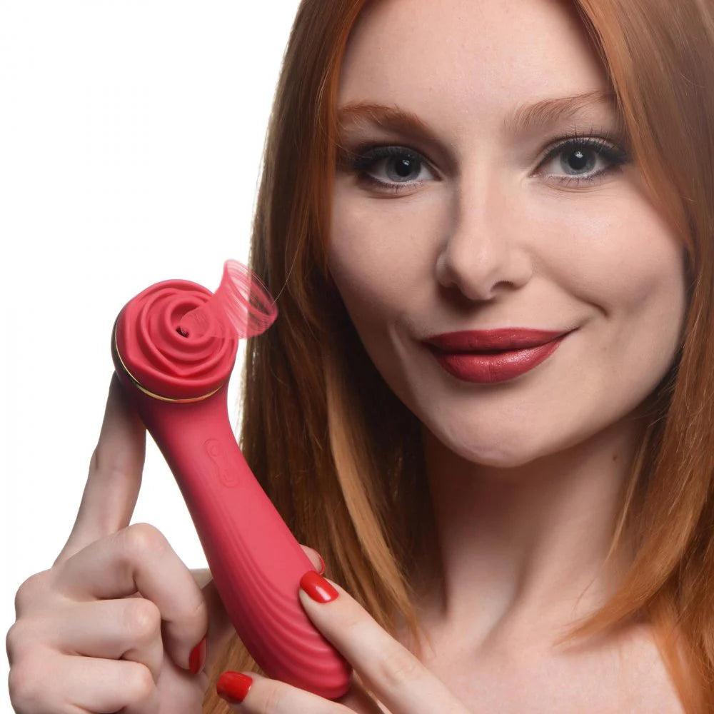 Inmi Bloomgasm Passion Petals 10X Rechargeable Silicone Rose Clitoral Stimulator - Buy At Luxury Toy X - Free 3-Day Shipping