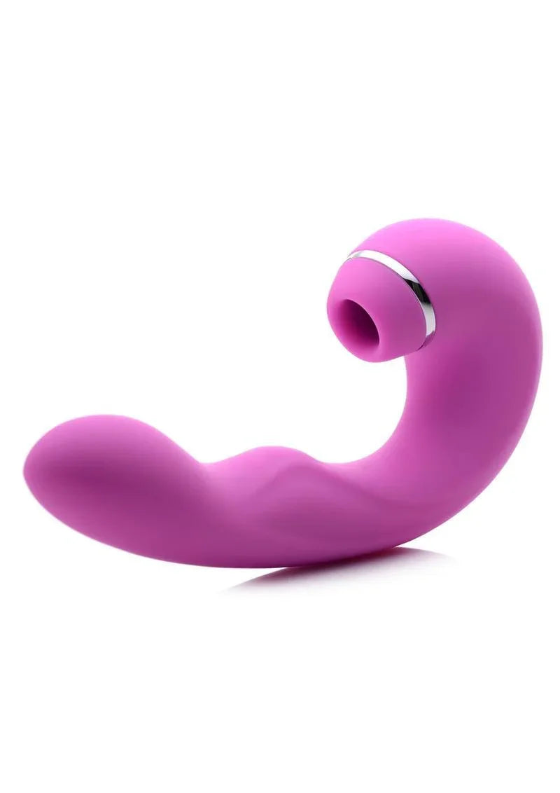 Inmi Shegasm 5 Star Tapping Silicone Rechargeable G-Spot Vibrator with Suction - Buy At Luxury Toy X - Free 3-Day Shipping