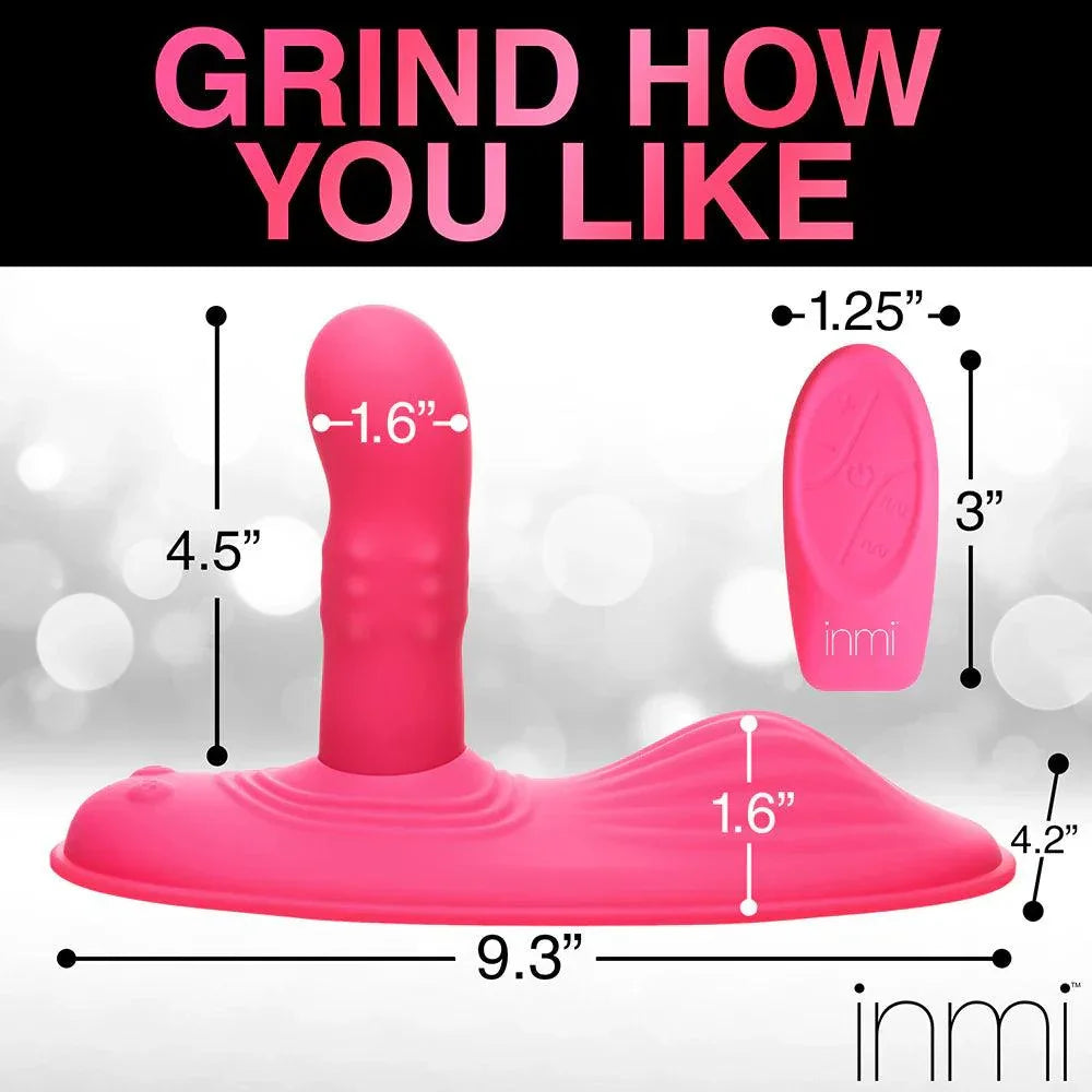 Inmi Spin N Grind Rotating & Vibrating Rechargeable Silicone Grinder Pad with Remote - Buy At Luxury Toy X - Free 3-Day Shipping