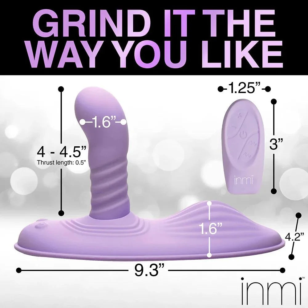 Inmi Thrust N Grind Thrusing & Vibrating Rechargeable Silicone Grinder Pad with Remote - Buy At Luxury Toy X - Free 3-Day Shipping