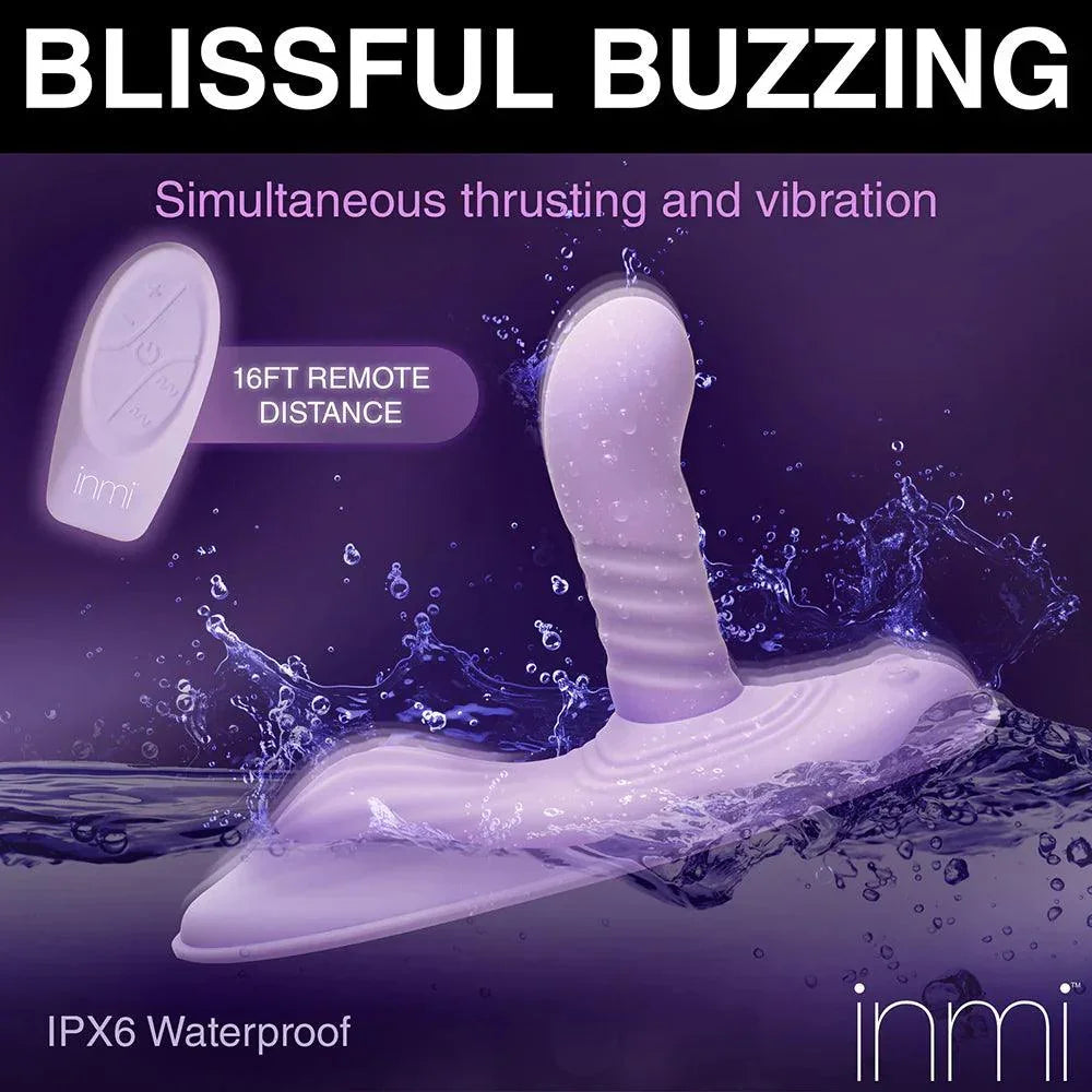 Inmi Thrust N Grind Thrusing & Vibrating Rechargeable Silicone Grinder Pad with Remote - Buy At Luxury Toy X - Free 3-Day Shipping