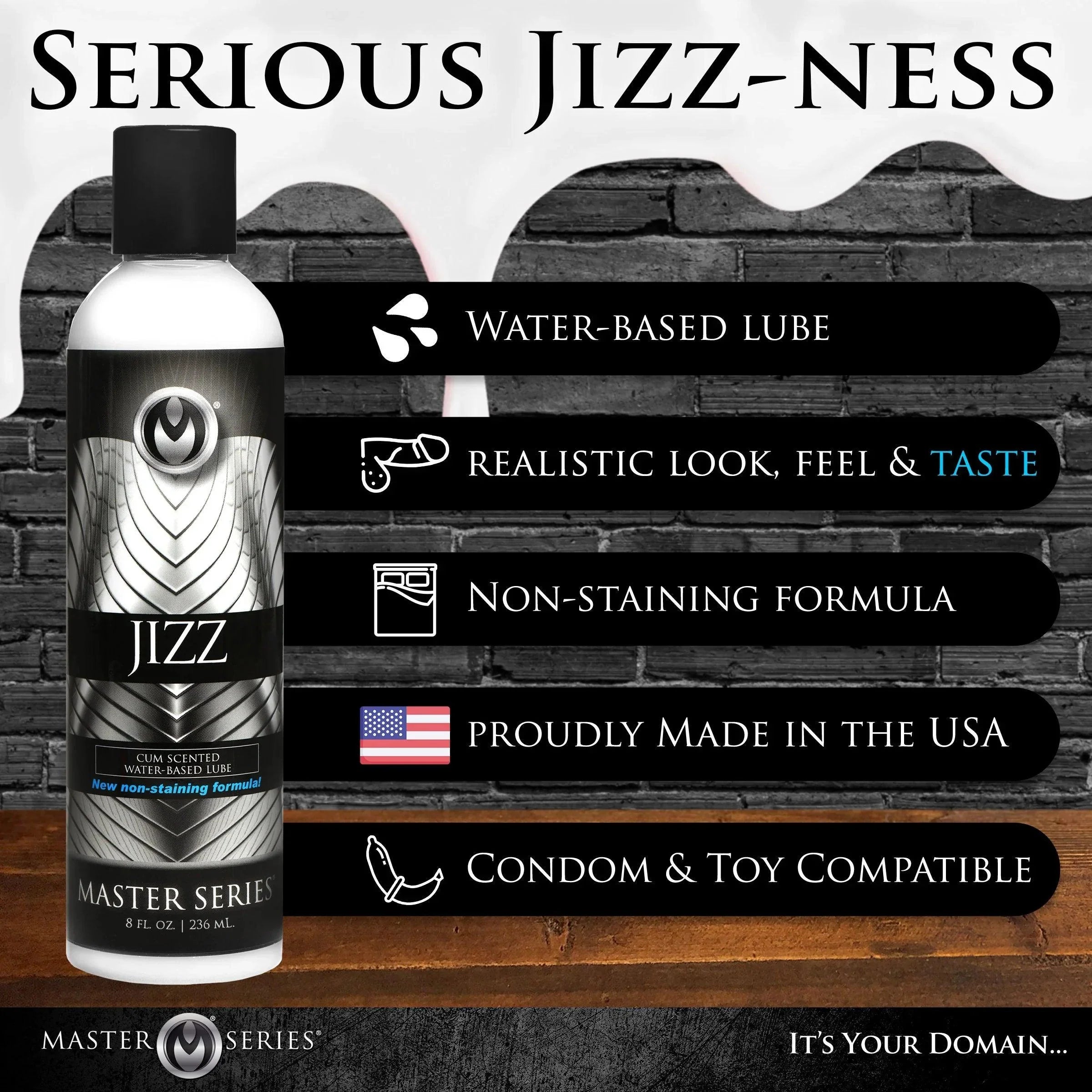 Jizz Water Based Cum Scented Lube - Buy At Luxury Toy X - Free 3-Day Shipping