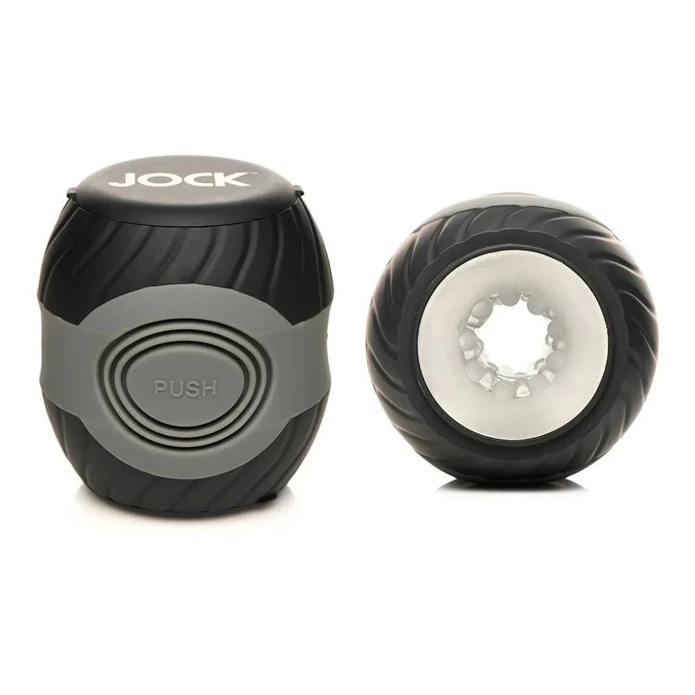 Jock 10X Vibrating Double Masturbator - Buy At Luxury Toy X - Free 3-Day Shipping
