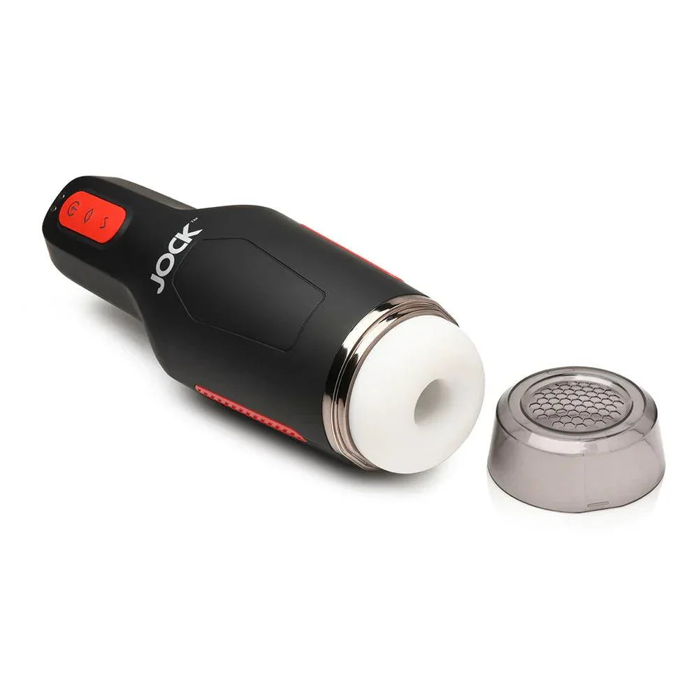 JOCK 15X Sucking & Vibrating Rechargeable Masturbator - Buy At Luxury Toy X - Free 3-Day Shipping