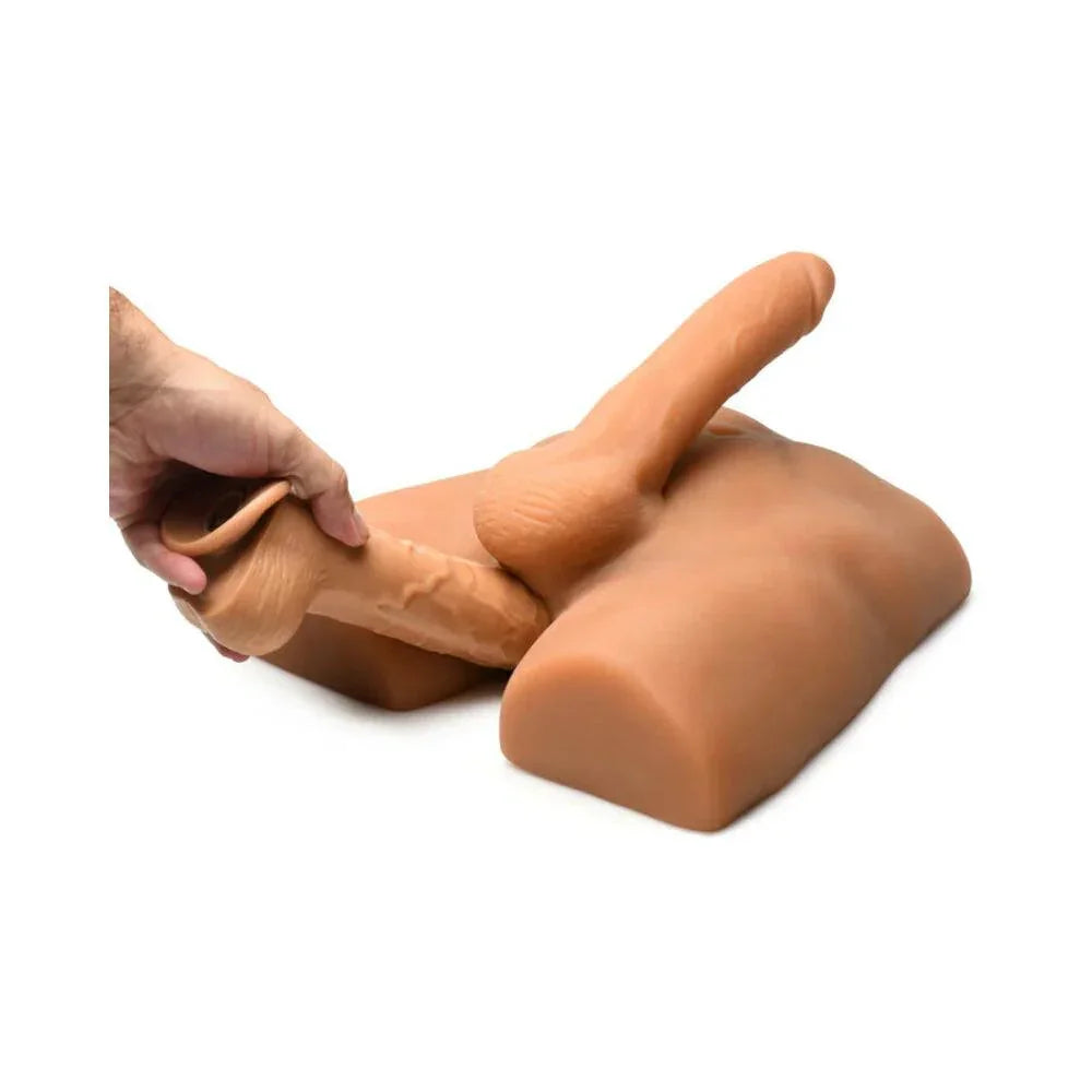 Jock Ass Masturbator with Posable 7 in. Dildo Medium - Buy At Luxury Toy X - Free 3-Day Shipping