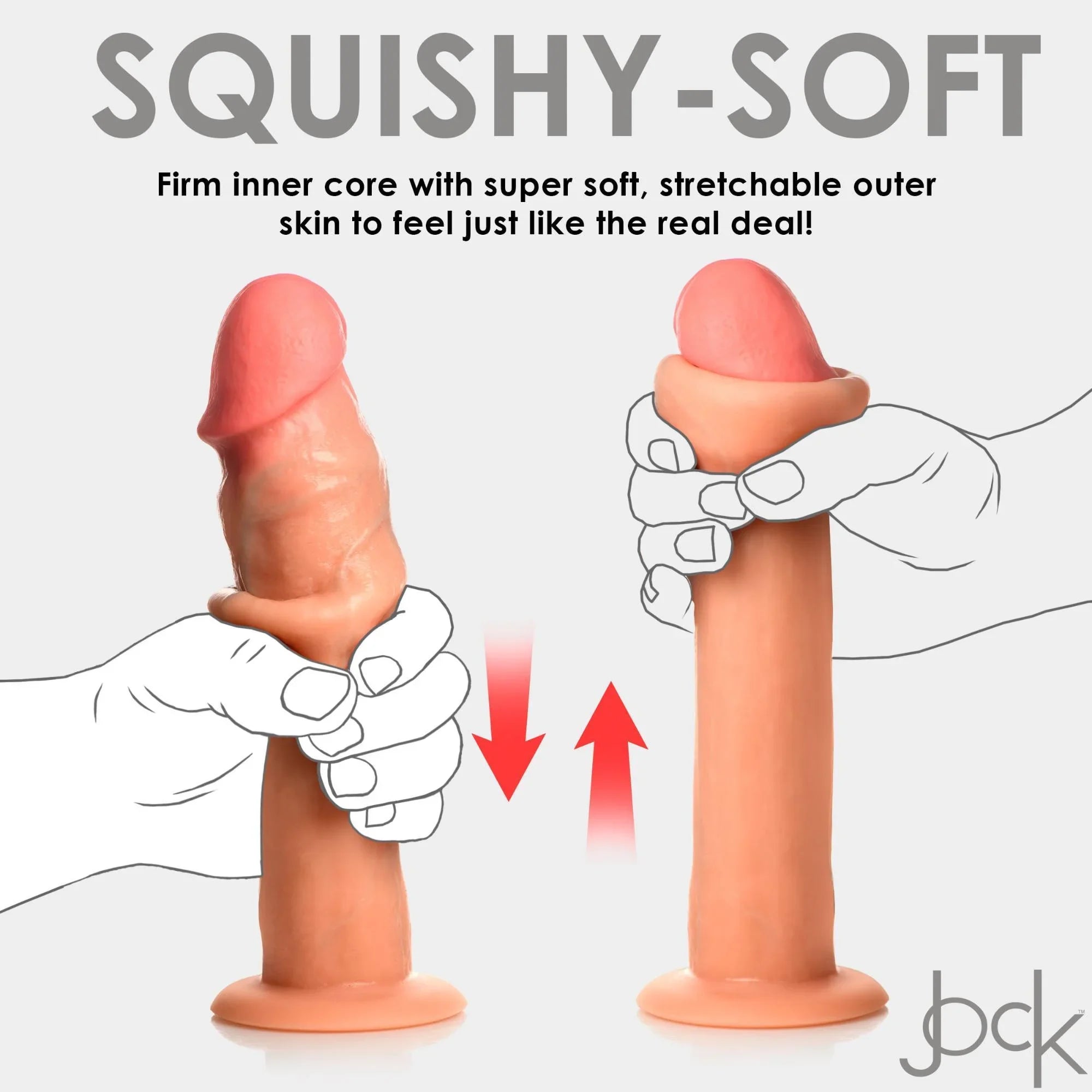 Jock Real Skin Silicone Dildo - Buy At Luxury Toy X - Free 3-Day Shipping