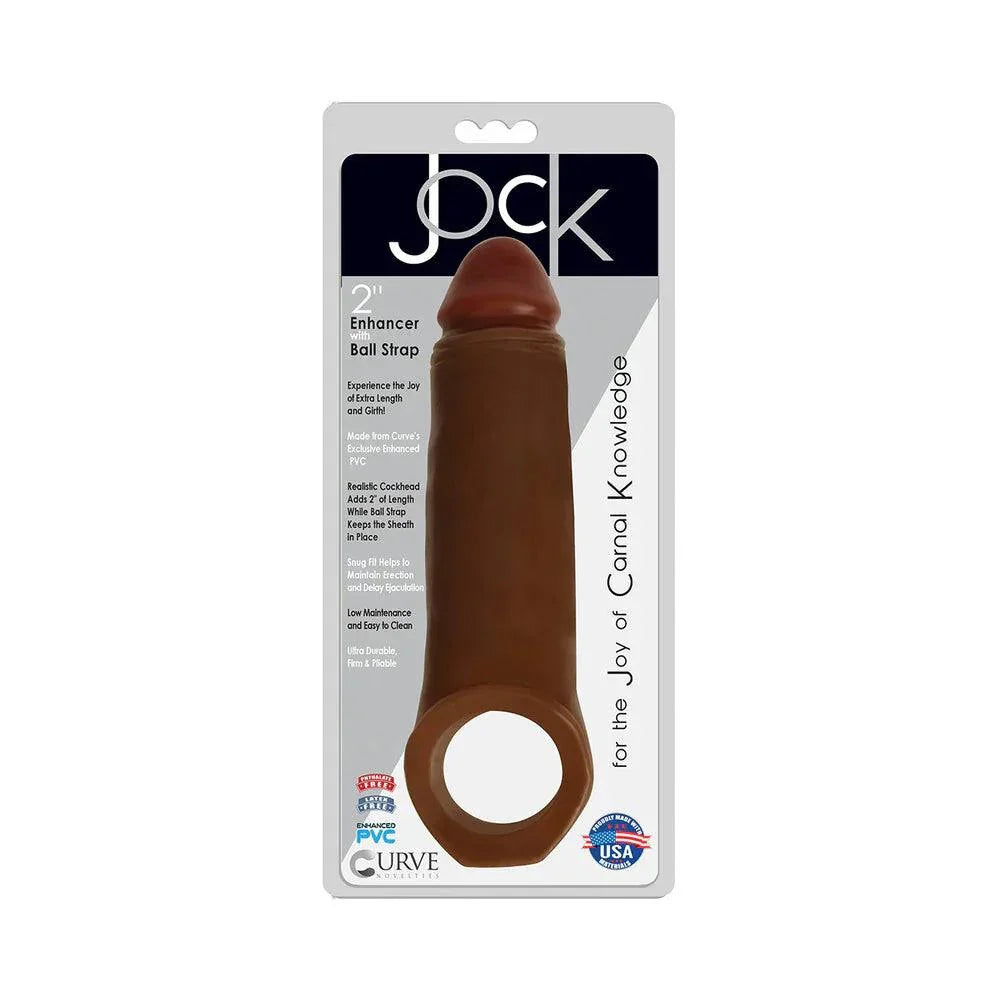 Jock Realistic Penis Enhancer with Ball Strap 2in - Buy At Luxury Toy X - Free 3-Day Shipping