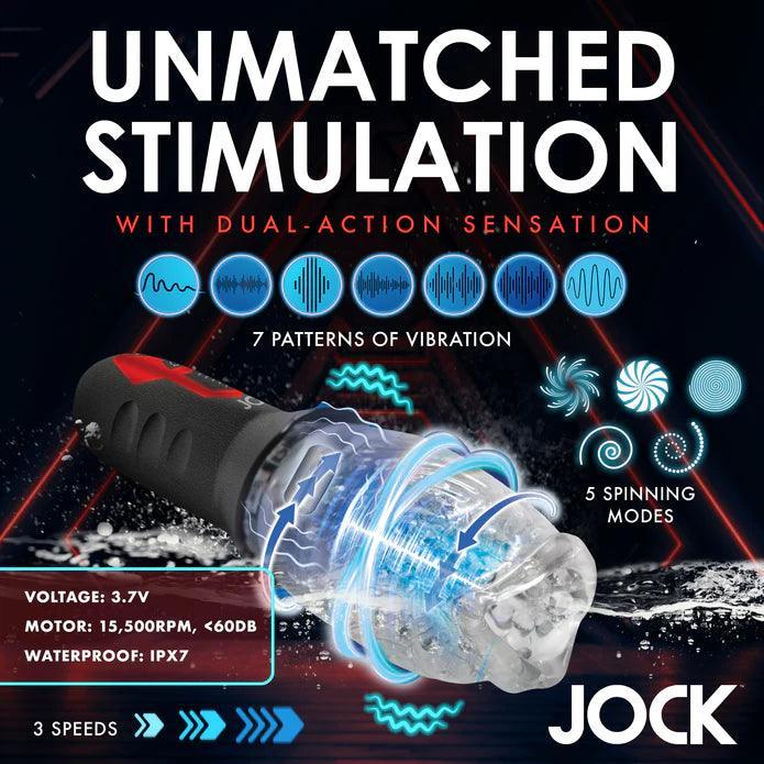JOCK Spinning & Vibrating Masturbator - Buy At Luxury Toy X - Free 3-Day Shipping