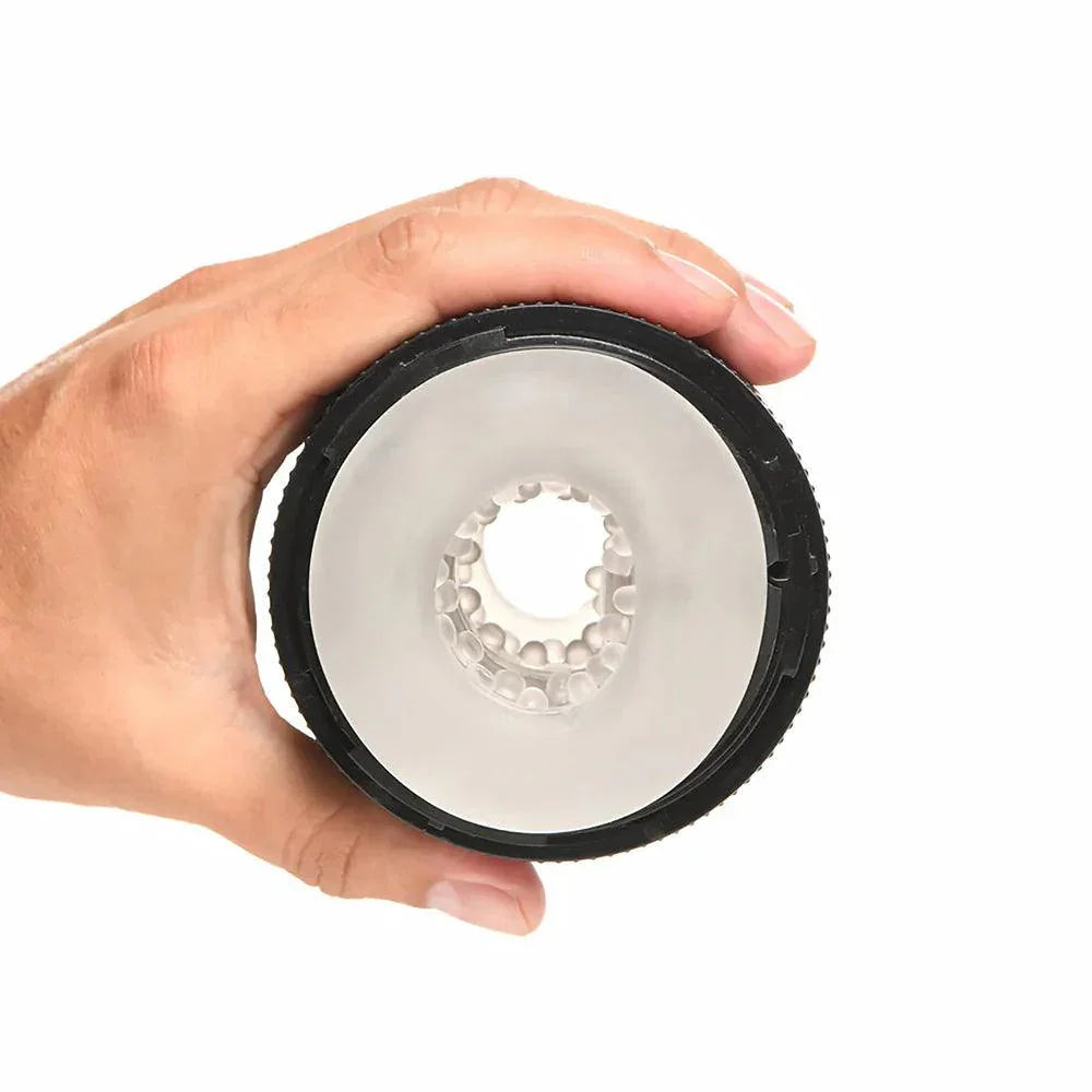 Jock Squeezable Tunnel Double Masturbator Clear - Buy At Luxury Toy X - Free 3-Day Shipping