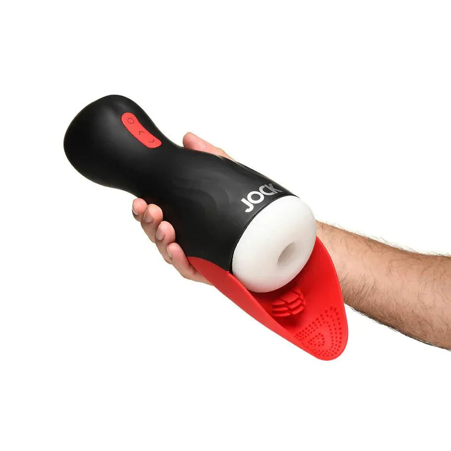 JOCK Sucking & Vibrating Masturbator with Tongue - Buy At Luxury Toy X - Free 3-Day Shipping