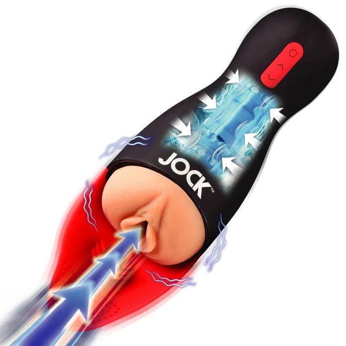 JOCK Sucking & Vibrating Pussy Masturbator - Buy At Luxury Toy X - Free 3-Day Shipping