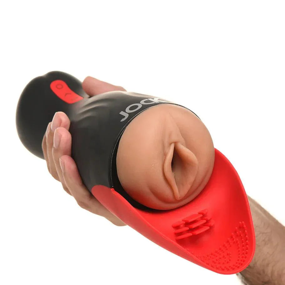 JOCK Sucking & Vibrating Pussy Masturbator - Buy At Luxury Toy X - Free 3-Day Shipping