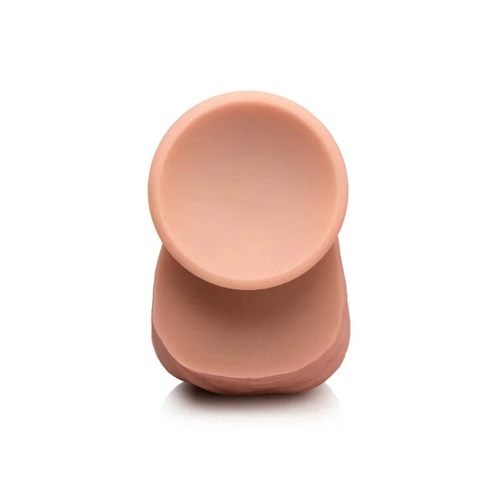 Jock Uncut Dual Density Silicone Dildo with Balls - Tan - Buy At Luxury Toy X - Free 3-Day Shipping