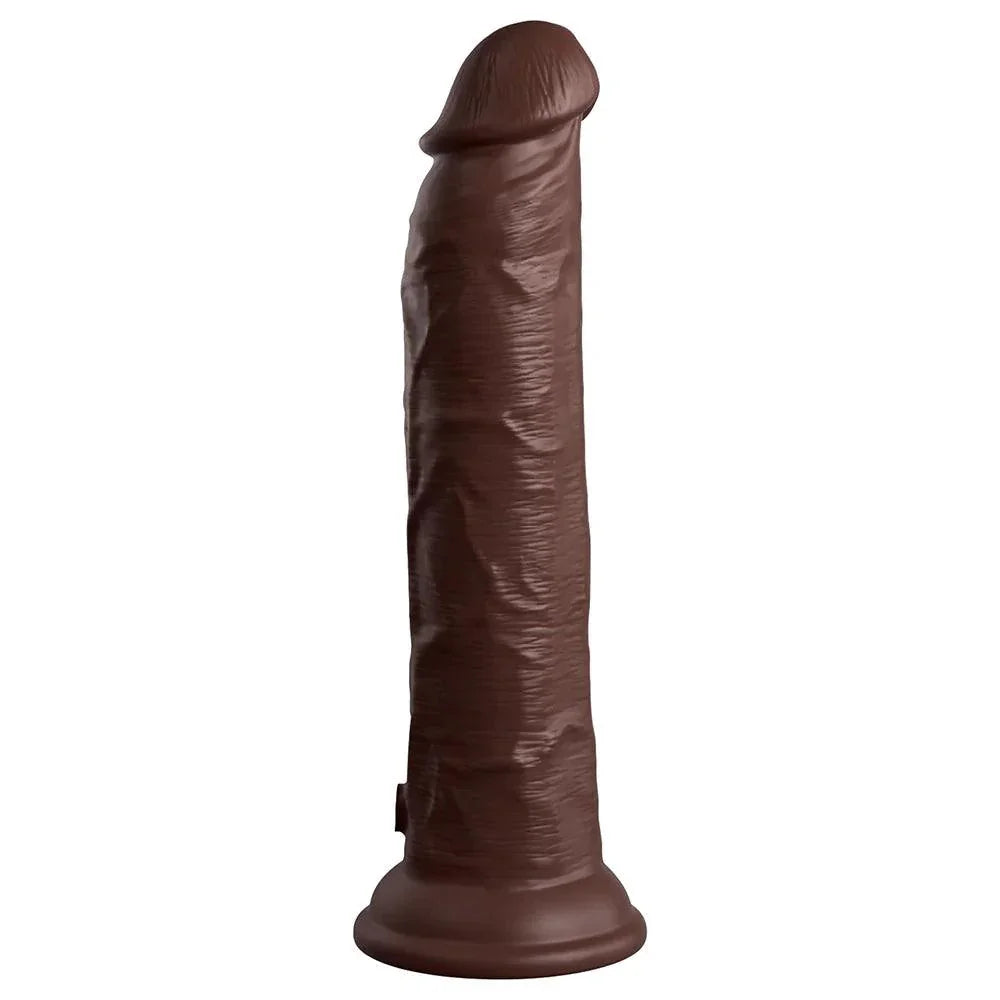 King Cock Elite 9 in. Vibrating Dual Density Silicone Realistic Dildo - Buy At Luxury Toy X - Free 3-Day Shipping
