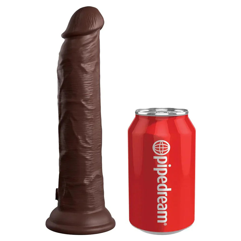 King Cock Elite 9 in. Vibrating Dual Density Silicone Realistic Dildo - Buy At Luxury Toy X - Free 3-Day Shipping