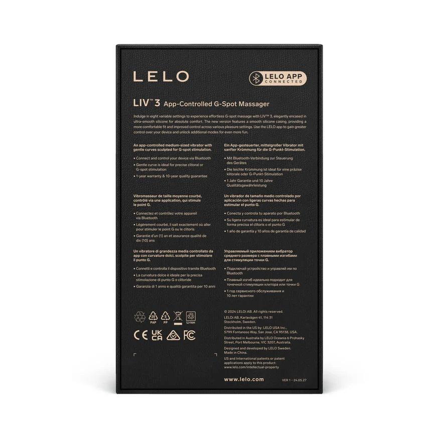 LELO LIV 3 App-Controlled G-Spot Vibrator - Buy At Luxury Toy X - Free 3-Day Shipping