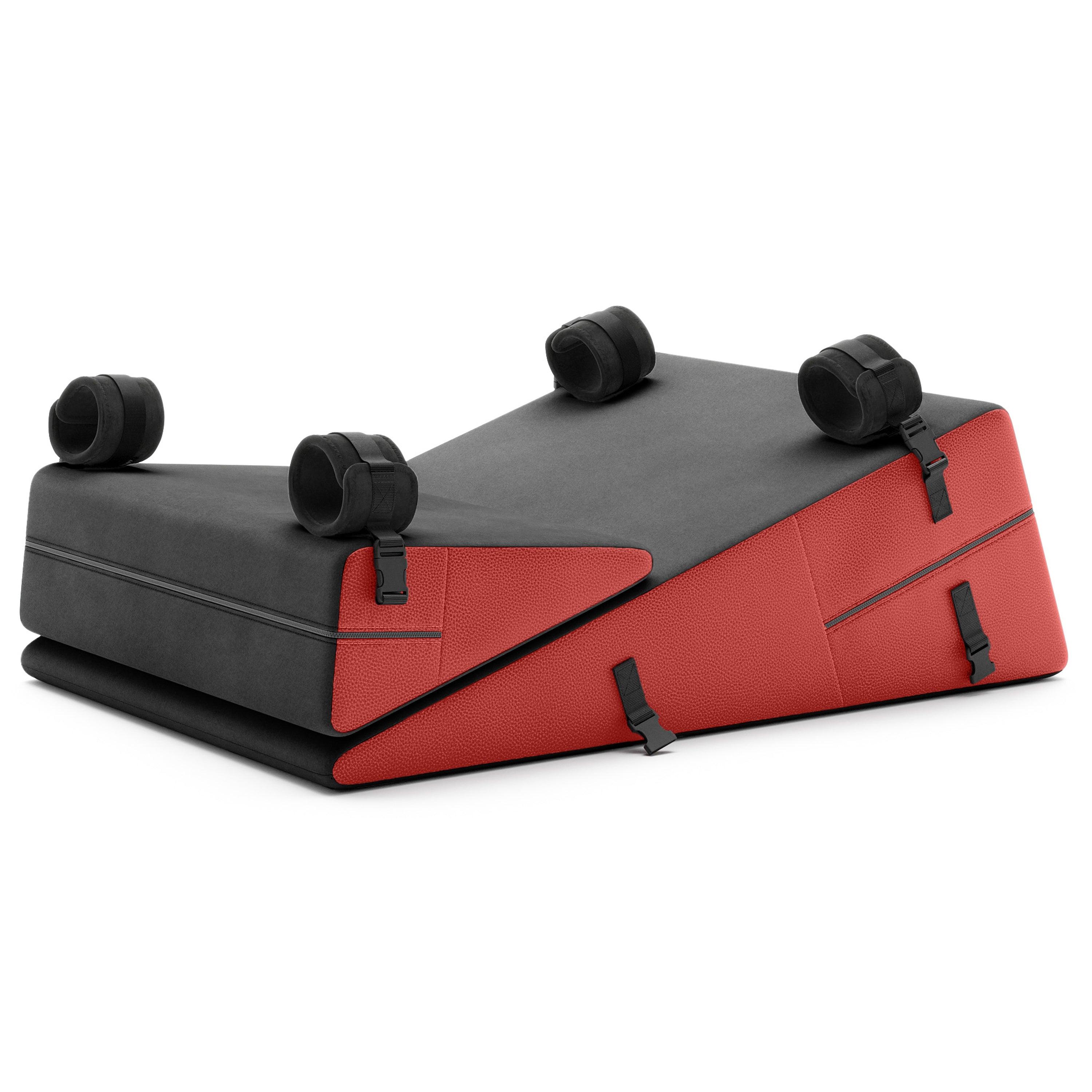 Liberator Black Label Wedge Ramp Combo with Cuffs- Two-Tone Ultraleather/Microfiber - Buy At Luxury Toy X - Free 3-Day Shipping