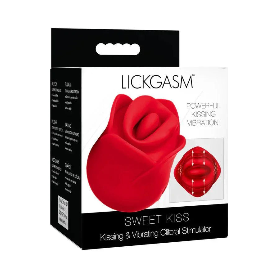 Lickgasm Kissing & Vibrating Rose Clitoral Stimulator - Buy At Luxury Toy X - Free 3-Day Shipping