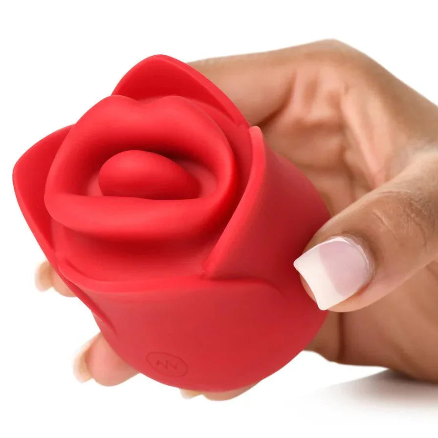 Lickgasm Kissing & Vibrating Rose Clitoral Stimulator - Buy At Luxury Toy X - Free 3-Day Shipping