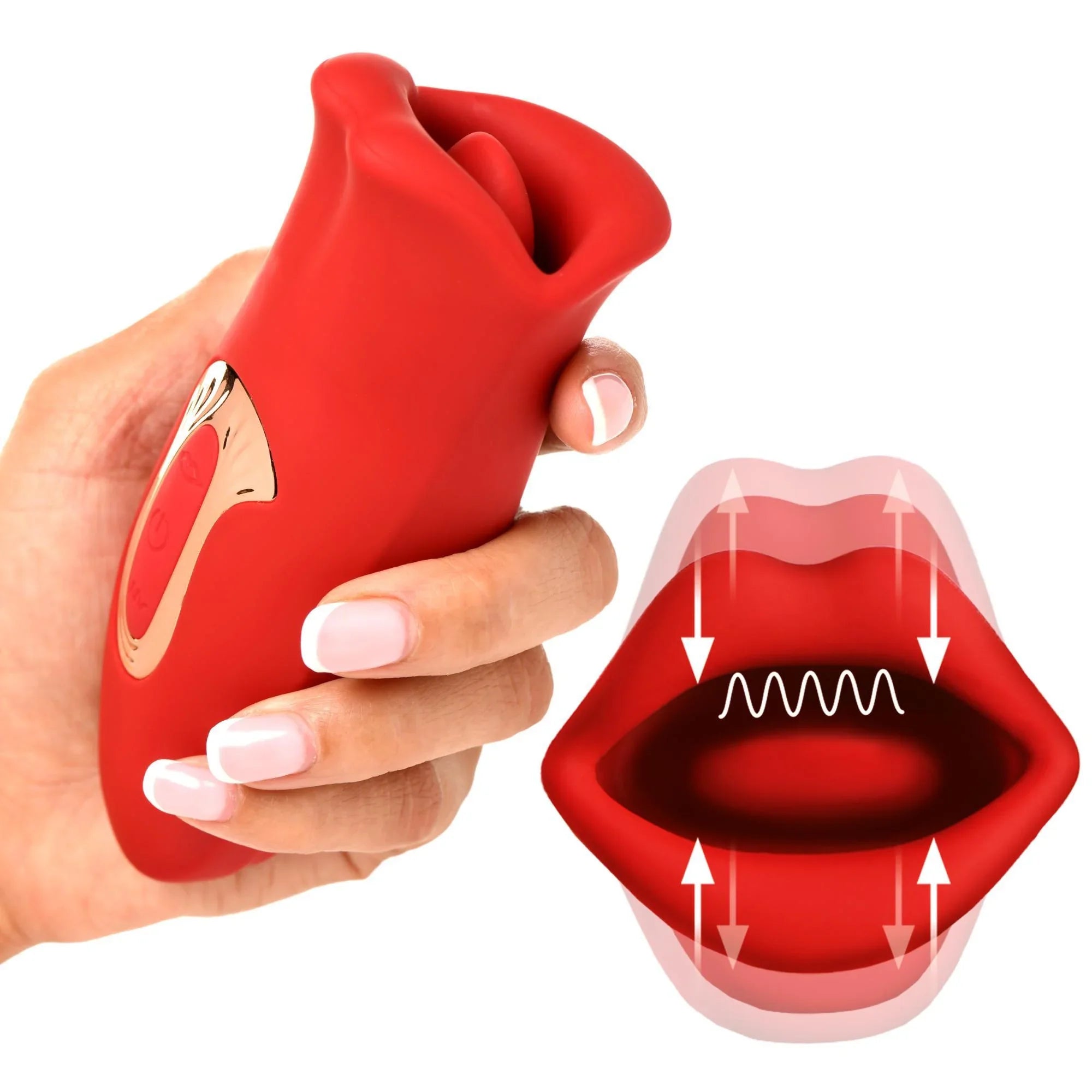 Lickgasm Lickgasm Kiss & Tell Mini Kissing & Vibrating Clitoral Stimulator - Buy At Luxury Toy X - Free 3-Day Shipping