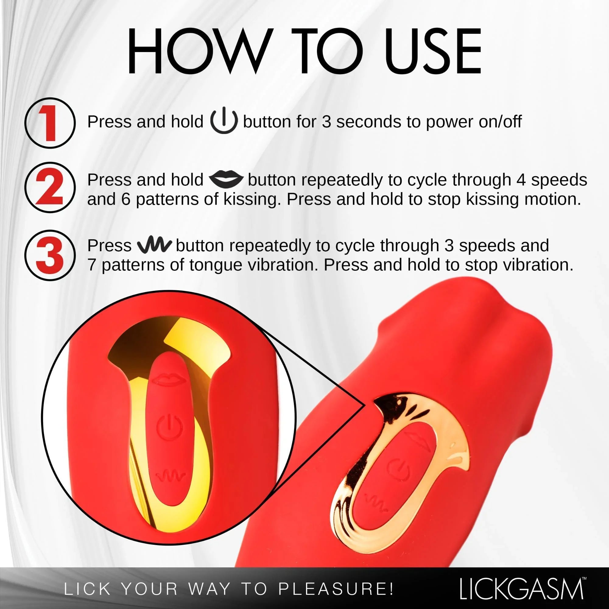 Lickgasm Lickgasm Kiss & Tell Mini Kissing & Vibrating Clitoral Stimulator - Buy At Luxury Toy X - Free 3-Day Shipping