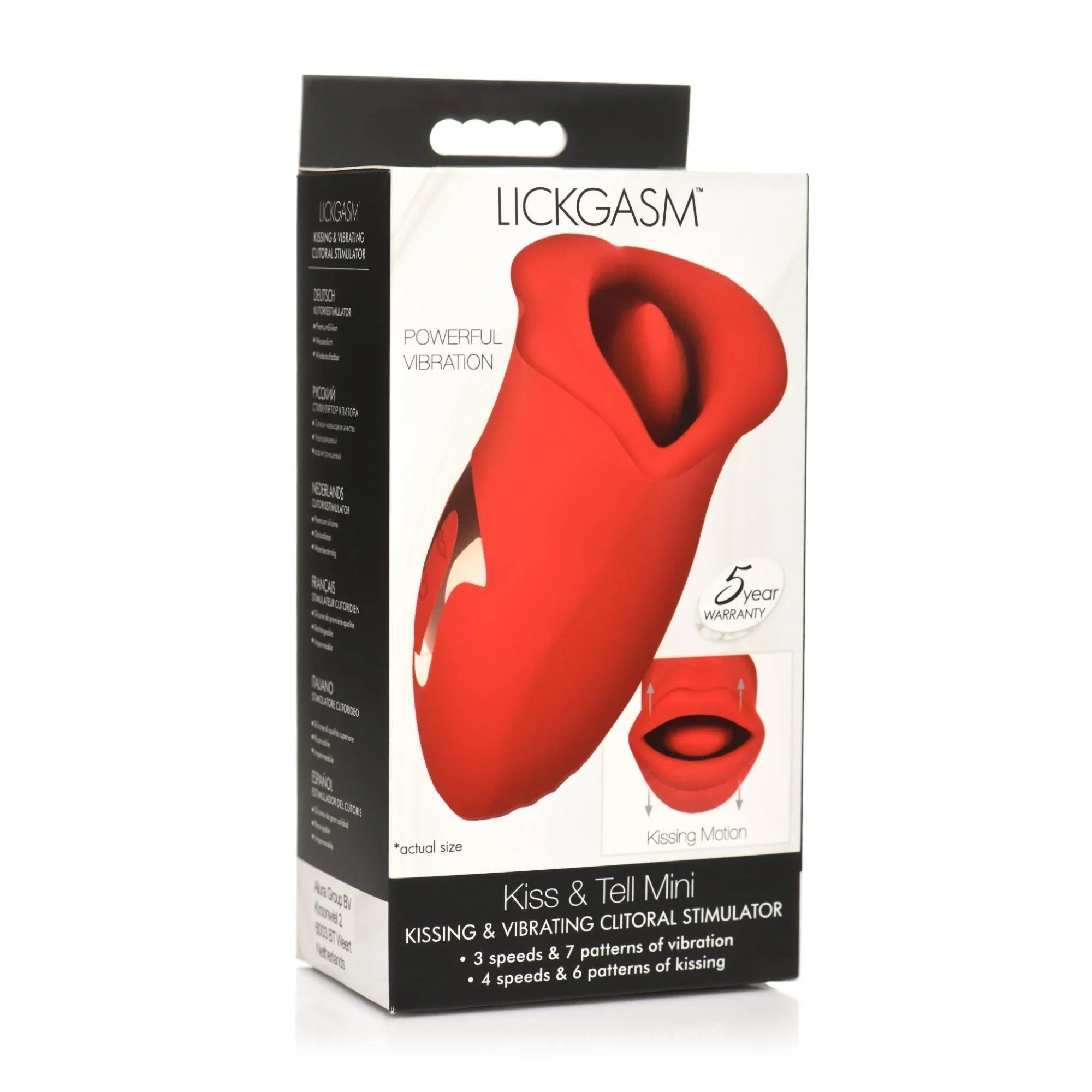 Lickgasm Lickgasm Kiss & Tell Mini Kissing & Vibrating Clitoral Stimulator - Buy At Luxury Toy X - Free 3-Day Shipping
