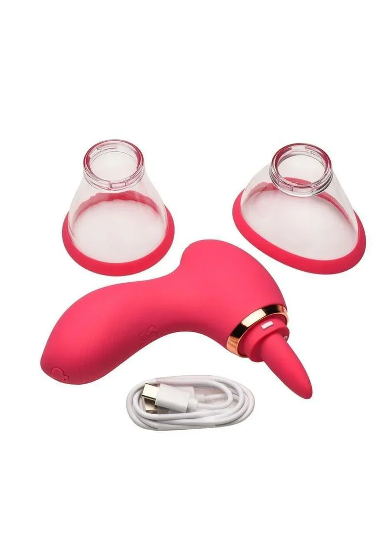 Lickgasm Plump Pleasure Licking And Sucking Rechargeable Silicone Clitoral Stimulator - Buy At Luxury Toy X - Free 3-Day Shipping