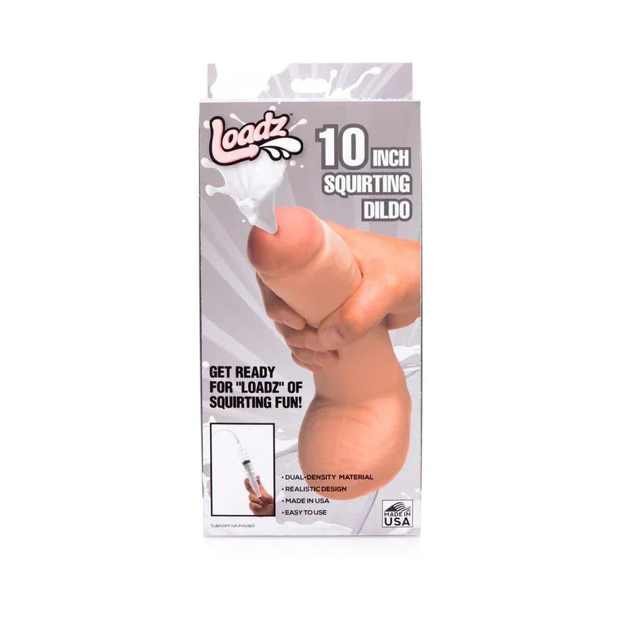 Loadz Dual Density Squirting Dildo - 10in - Buy At Luxury Toy X - Free 3-Day Shipping