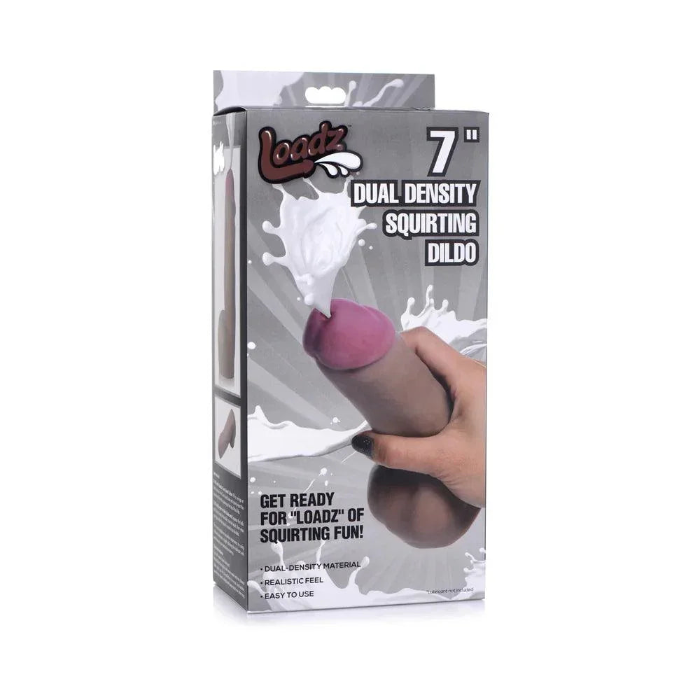 Loadz Dual Density Squirting Dildo 7in - Buy At Luxury Toy X - Free 3-Day Shipping